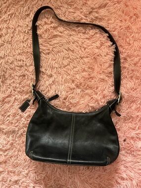 Coach Legacy Demi Hobo Black Leather Shoulder Bag Y2K Vintage Style